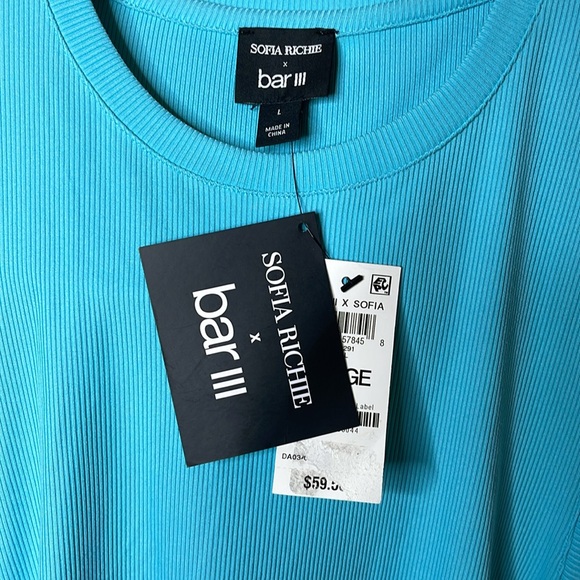 Sofia Richie Teal Dress New With Tags Size Large - Picture 8 of 9